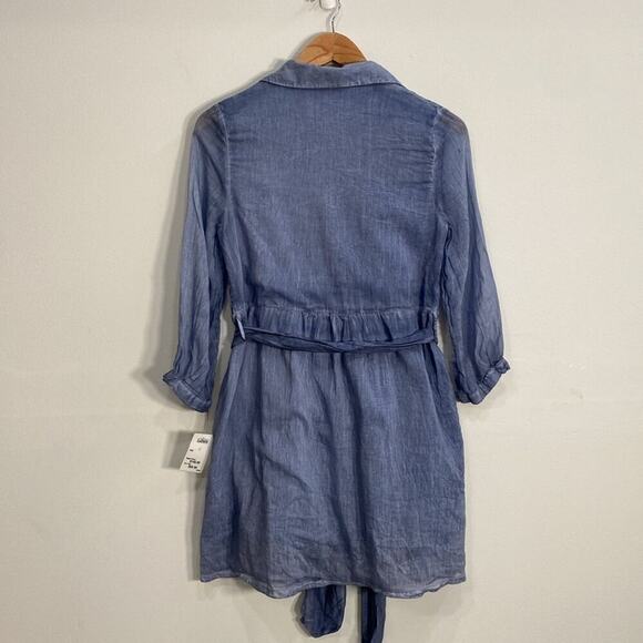 Saga Blouse Lightweight Cotton Silk Boho Beachy Size 0 - Picture 7 of 11